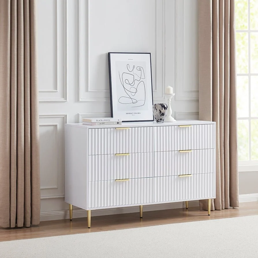6 Drawer Chest - Warm White