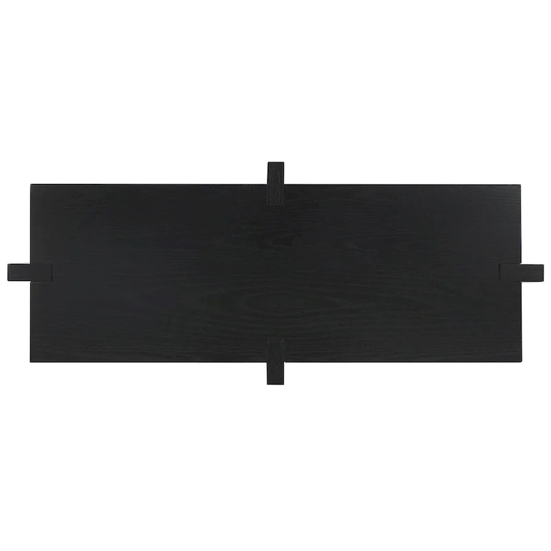 Rectangular Oak Veneer Wood Console Table - 48W x 20D x 30H