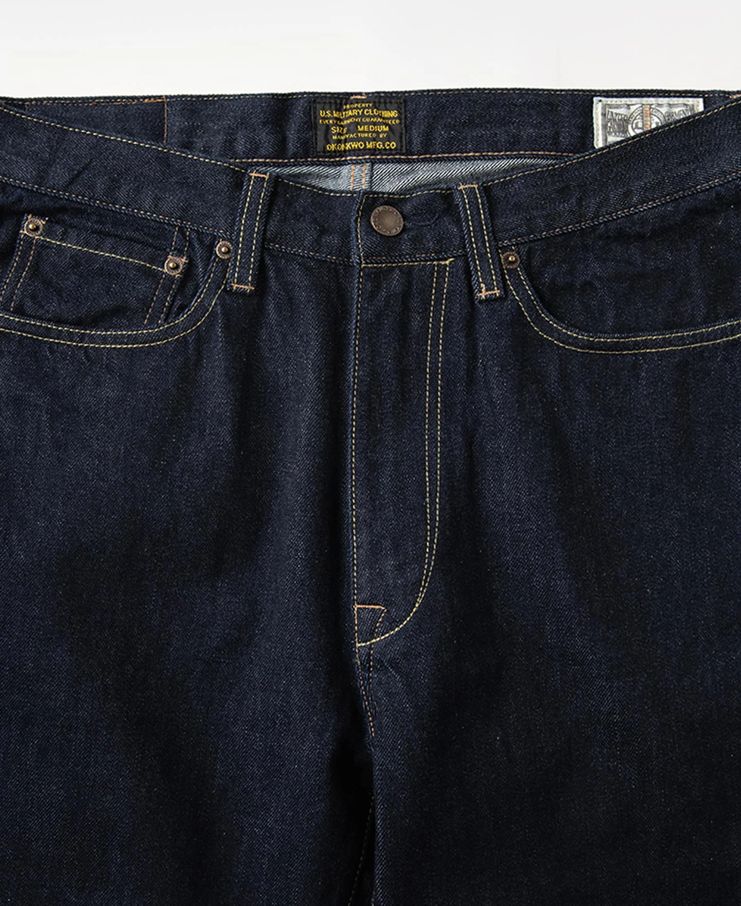 13.2 oz Embroidered Pocket Denim Jeans - Prewashed