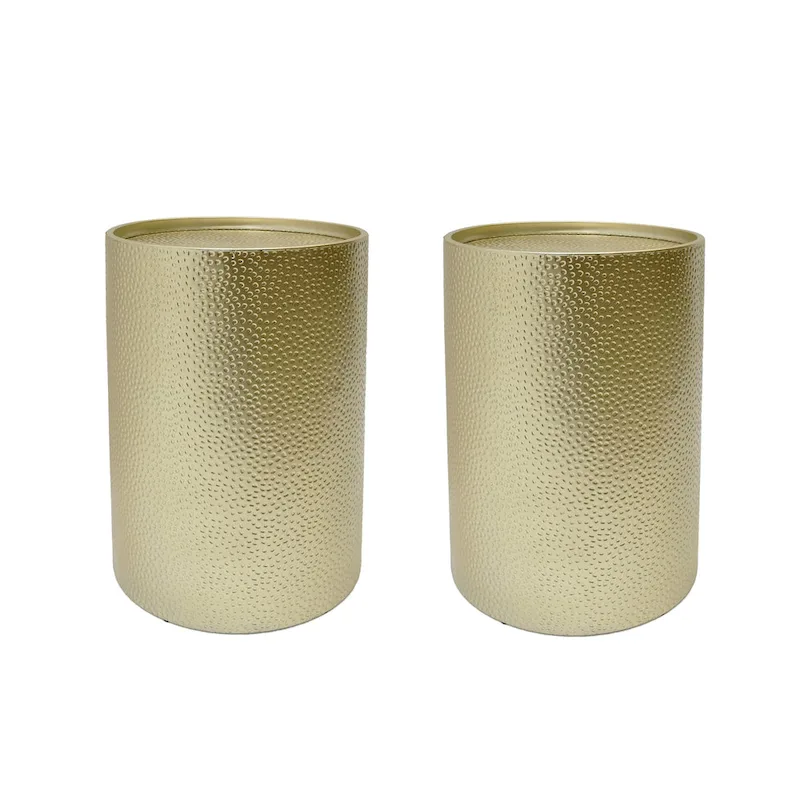 Brookhaven Hammered Accent Table (Set of 2) by Christopher Knight Home