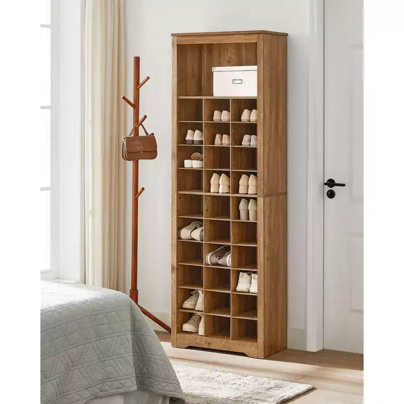 10-Tier Shoe Storage Cabinet, Holds 30 Pairs, Shoe Rack for Entryway & Bedroom