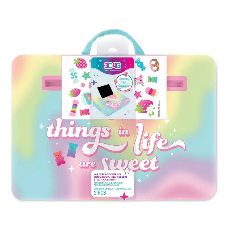 Make It Real: Life Is Sweet Lap Desk & Sticker Set
