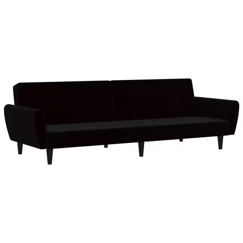 2-Seater Sofa Bed Accent Upholstered Loveseat Sleeper Couch Velvet