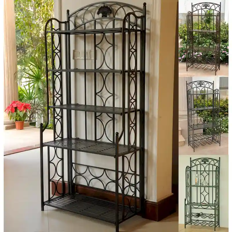 Mandalay 5-Tier Iron Bakers Rack
