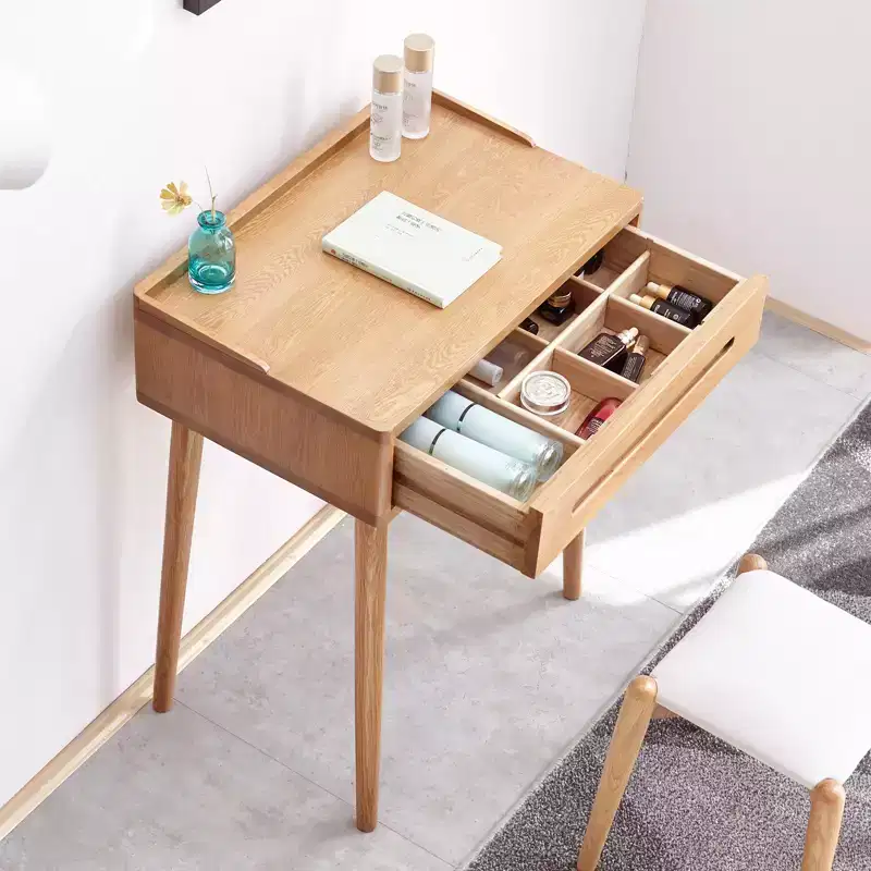 GDFStudio Taylor Compact Solid Wood 23.62 W Vanity Tables with Divided Drawer