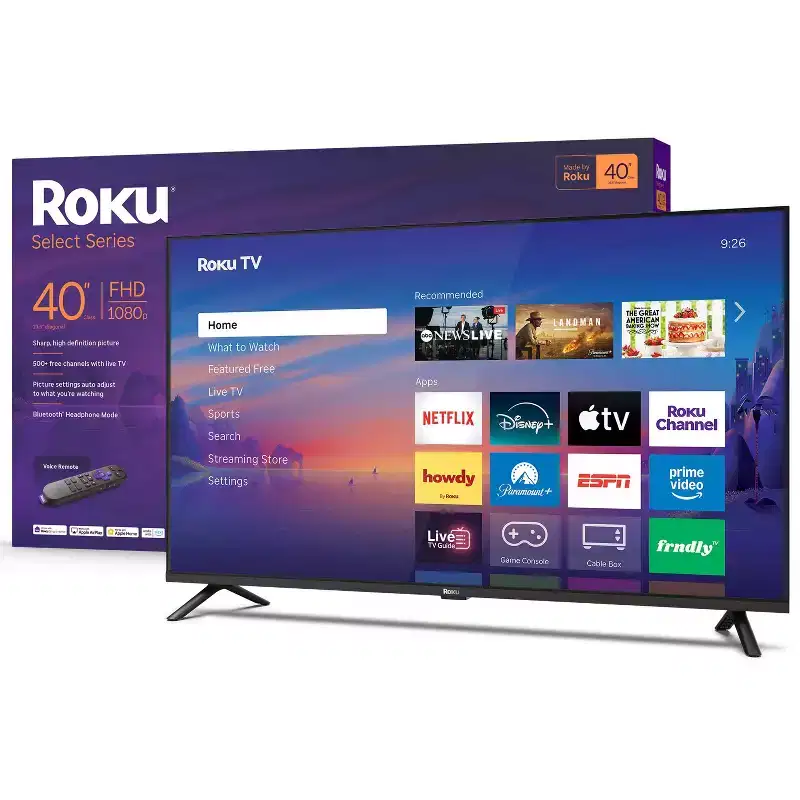 Roku 40 Select Series 1080p Full HD Smart Roku TV with Roku TV Remote: Streaming, Apple Airplay, 3 HDMI Ports