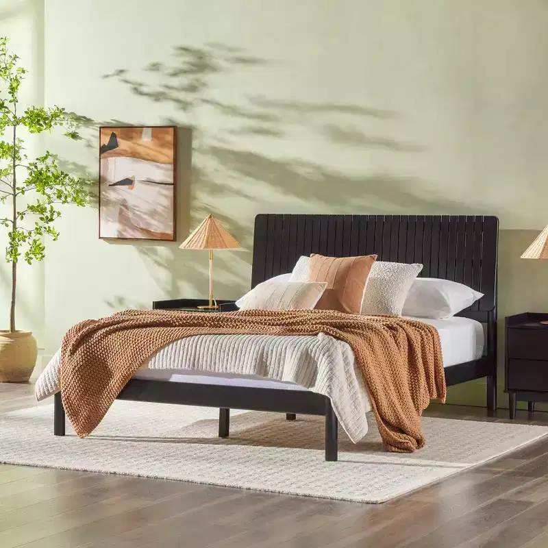 Saracina Home Queen Vertical Slat Headboard Bed