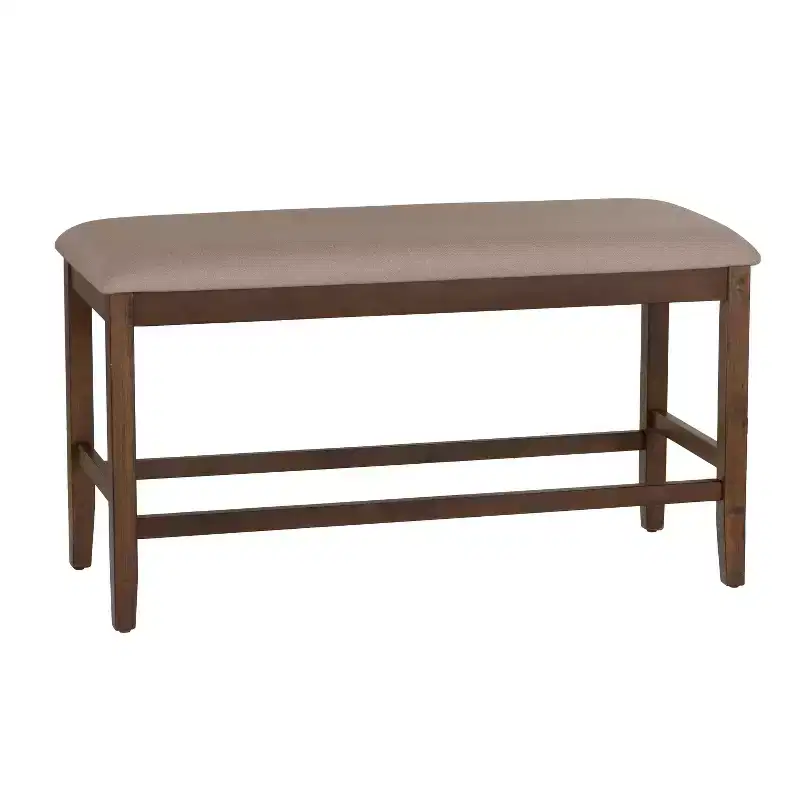 Powell Barnes Counter Stool Backless Bench Brown
