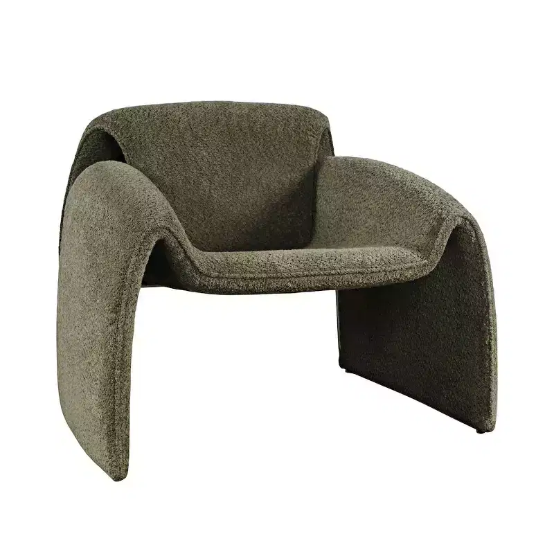 Jofran,Dolce Mid-Century Modern Bent Angle Upholstered Accent Chair