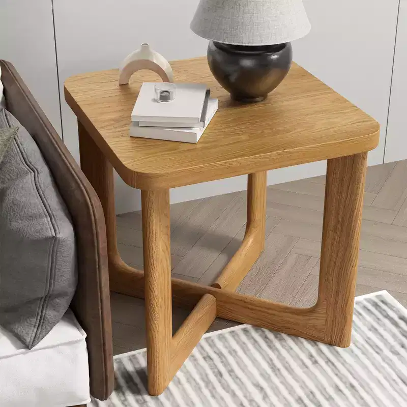 PexFix 24 in. W Square Wood End Table with Round Corners