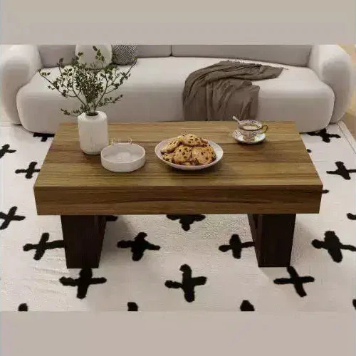 Farmhouse Wooden Rectangular Coffee Table