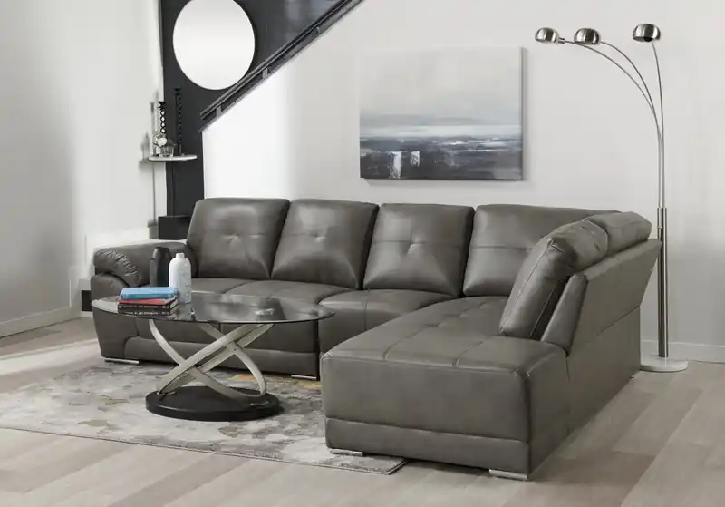 48 Modern Oval Glass Top Coffee Table - Glass with Metal Base