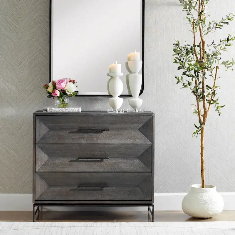 Dark Walnut Accent Chest - 32H x 36W x 18D