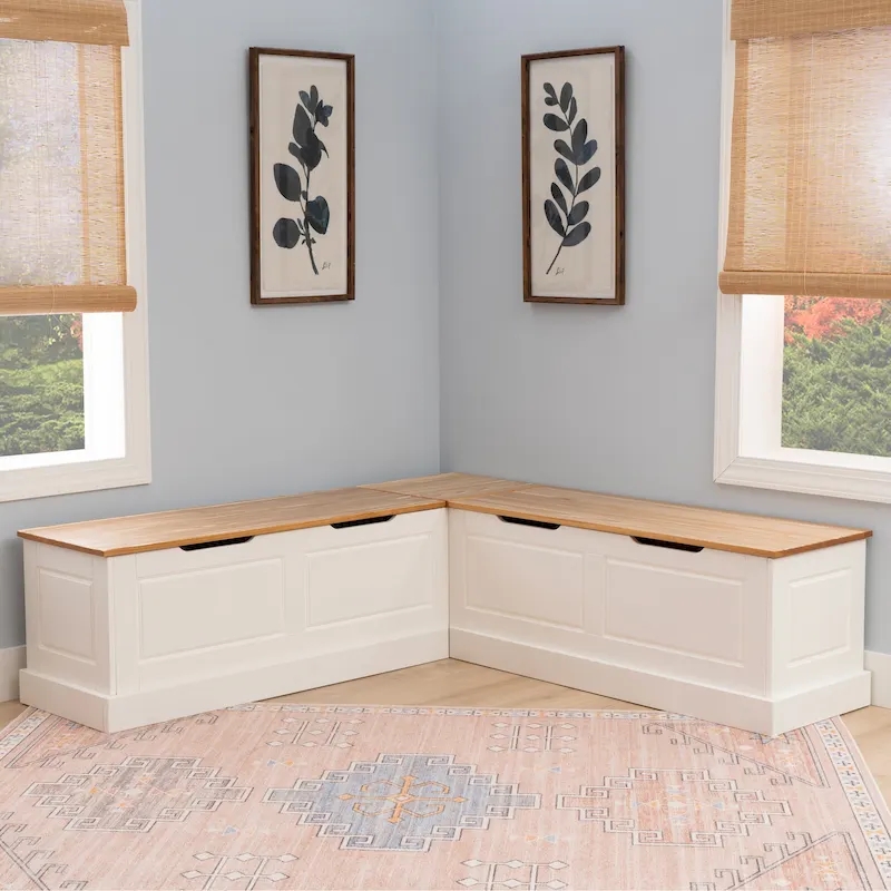 L-shaped Backless Breakfast Nook Bench