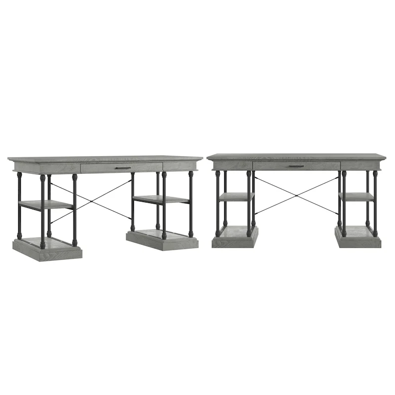 Dubrovnik Cornice 1-Drawer Storage Writing Desk