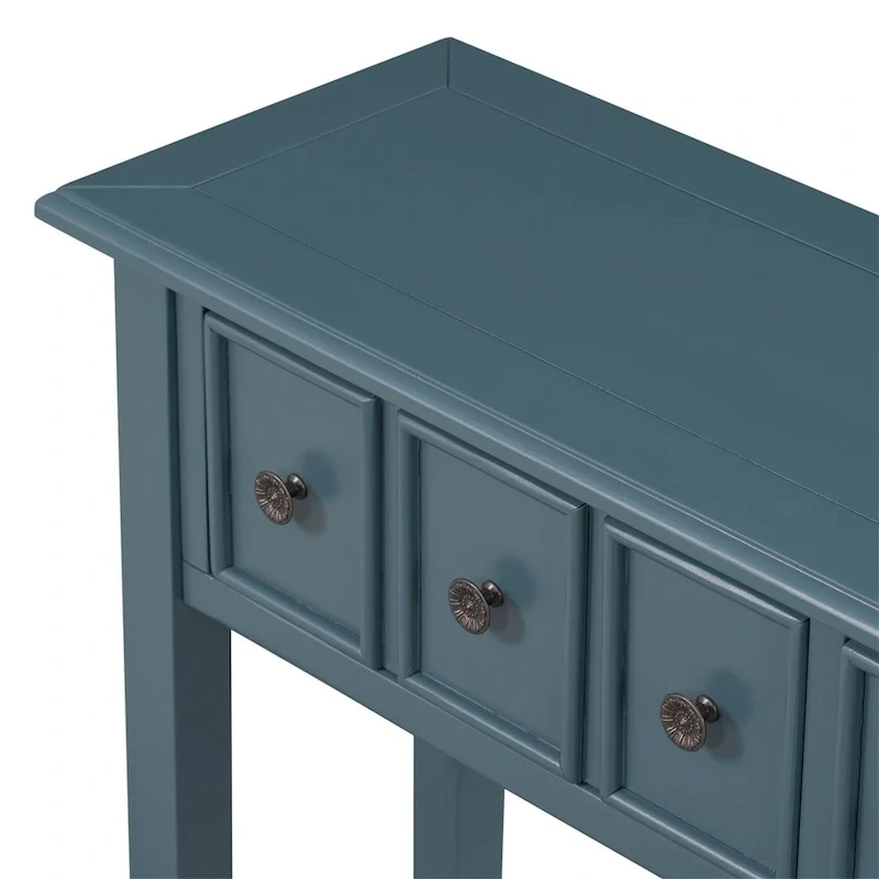 Harper & Bright Designs Rustic 4-drawers Long Entryway Console Table