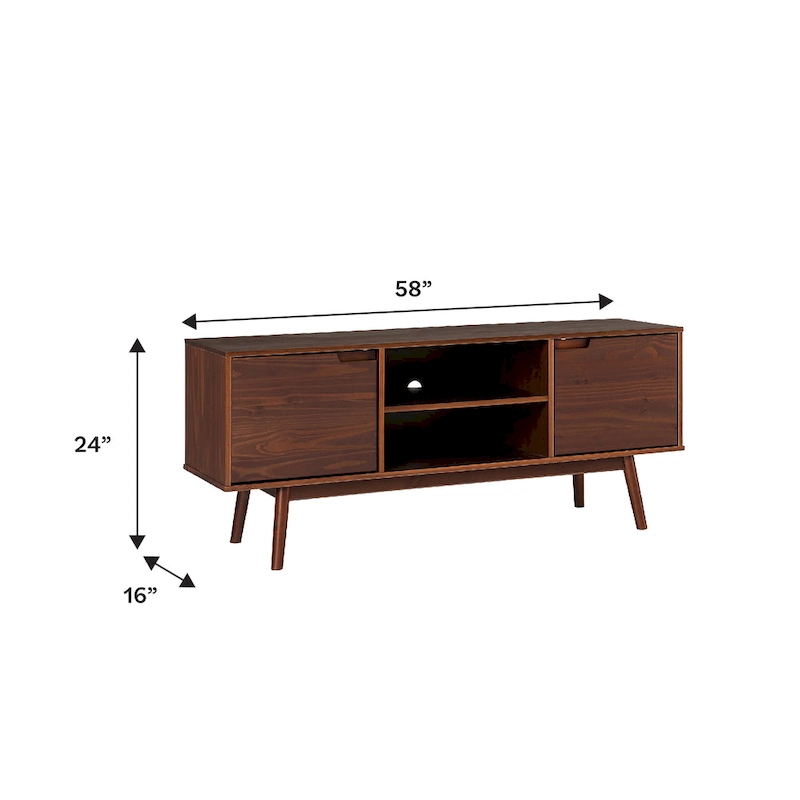 Middlebrook 58-inch Mid-Century Solid Wood TV Stand