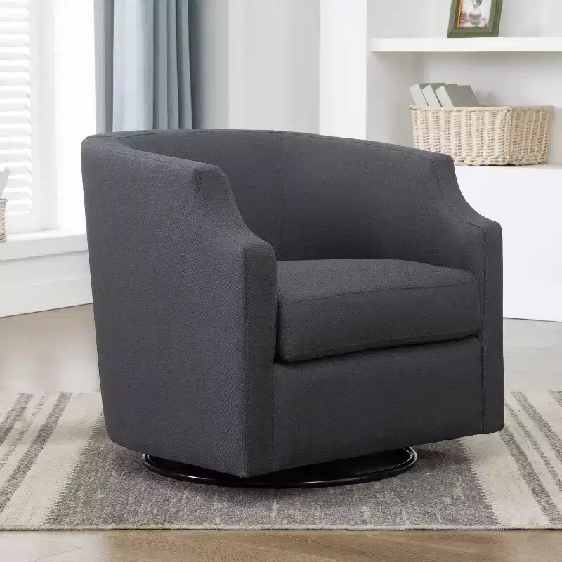 Comfort Pointe Infinity Swivel Glider Barrel Accent Chair