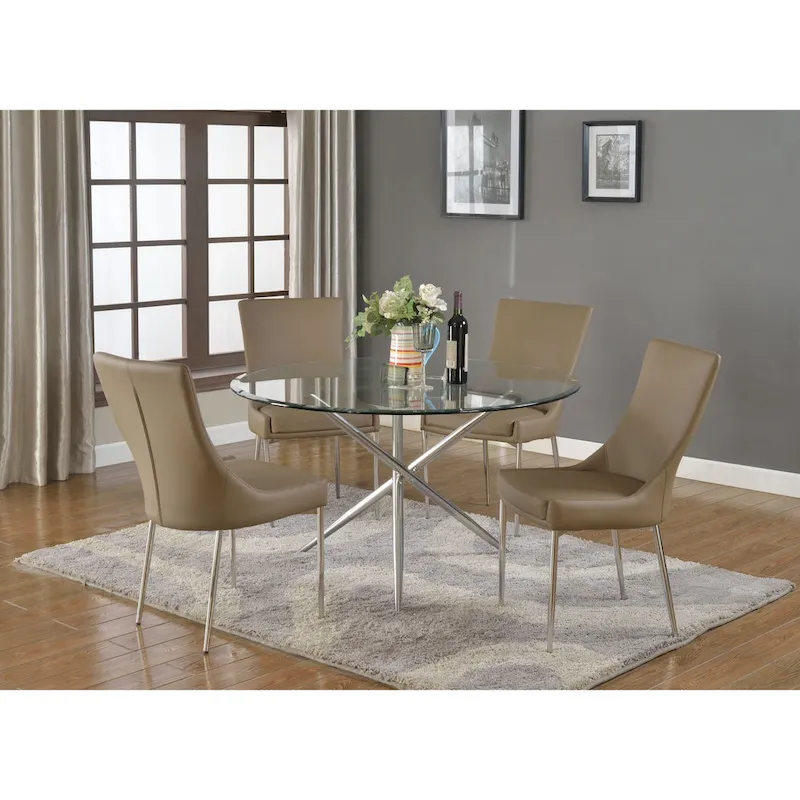 Somette Patty Designer Seat Dining Chair, Set of 2