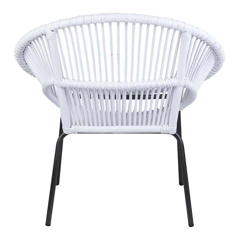 Natural Rattan Handwoven Papasan Accent Chair by East at Main