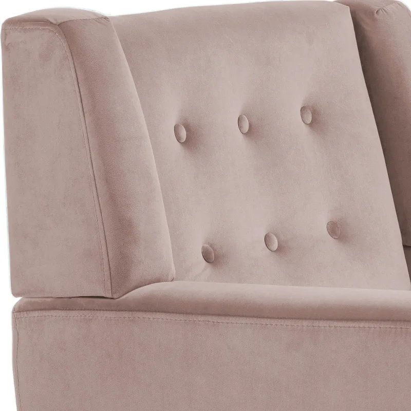 2 Set Modern Accent Chair Velvet Armchair