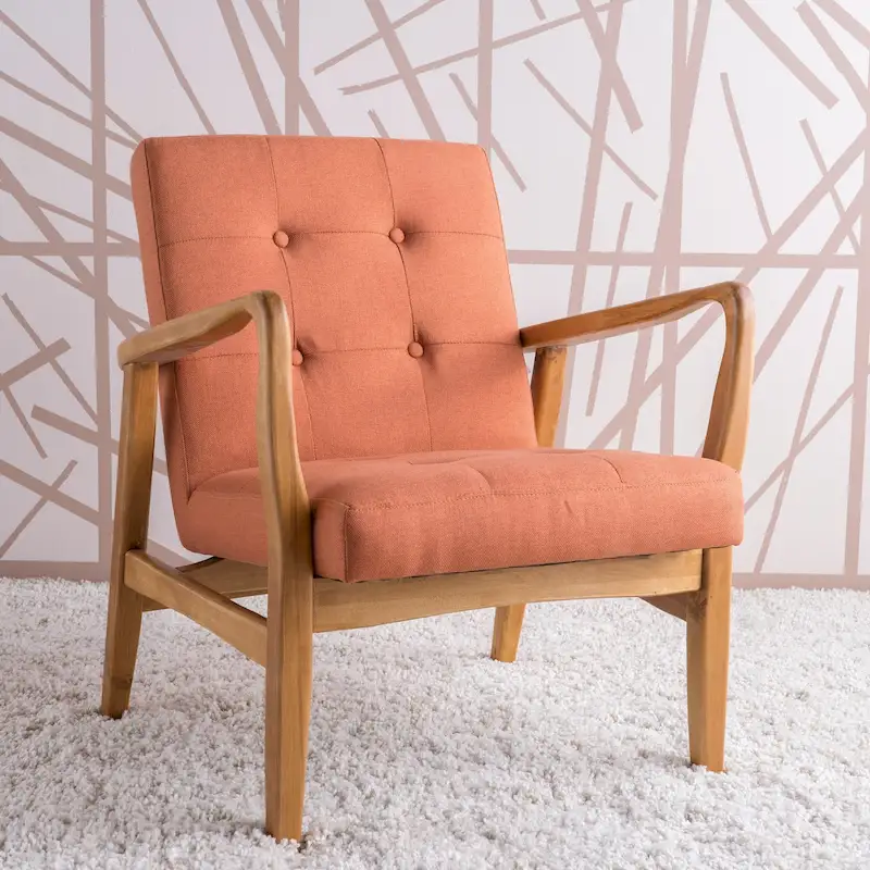 Brayden Mid-century Fabric Club Chair by Christopher Knight Home