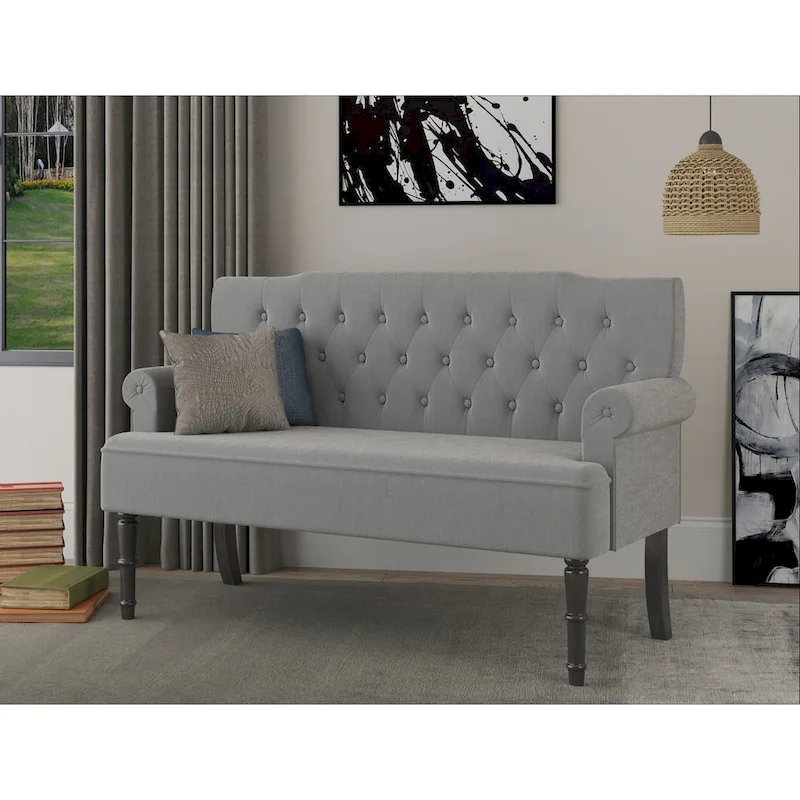 Carlotta Rolled Arm Settee