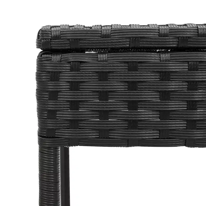 vidaXL Patio Sun Lounger Set PE rattan Extra Long Removable Covers