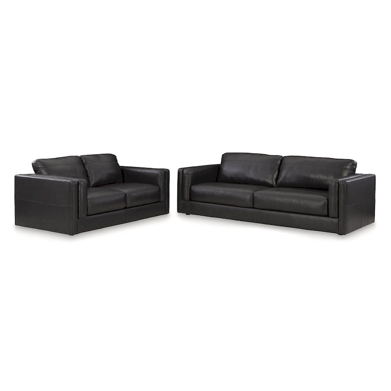 Signature Design by Ashley Amiata Brown 2-Piece Upholstery Package - 96 W x 41 D x 35 H