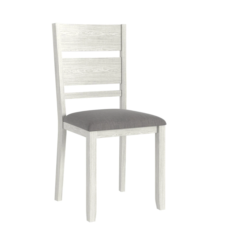 VECELO 7-Piece Dining Table Set, Thickened Solid Wood Rectangular Extendable Dining Table & 6 Solid Wood Dining Chairs