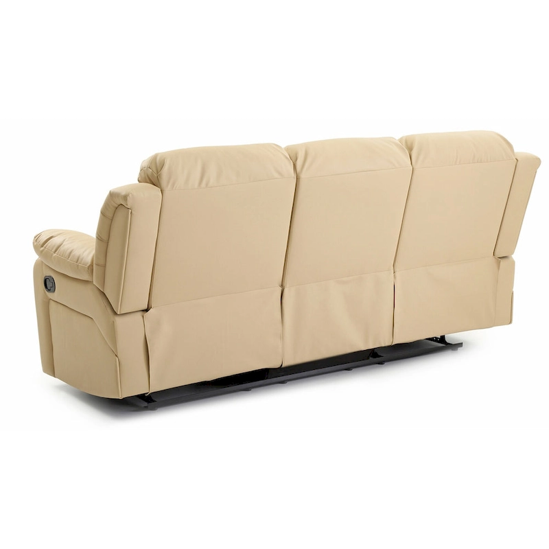 Daria 85 in. W Flared Arm Faux Leather Straight Reclining Sofa - 37L x 85W x 41H