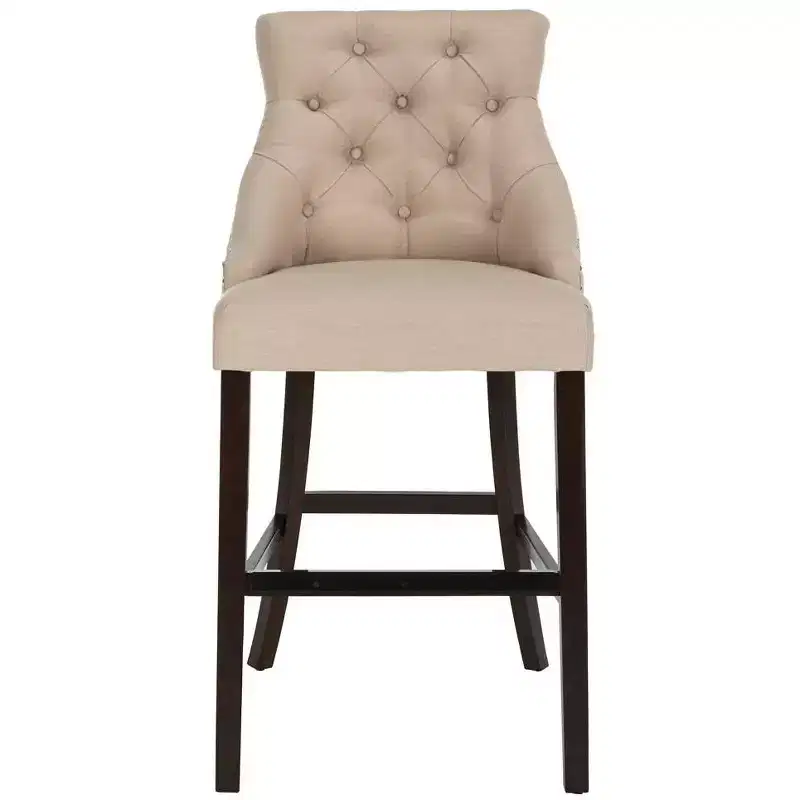 Eleni Tufted Wing Back Bar Stool (Set Of 2) - BST6304 - Safavieh