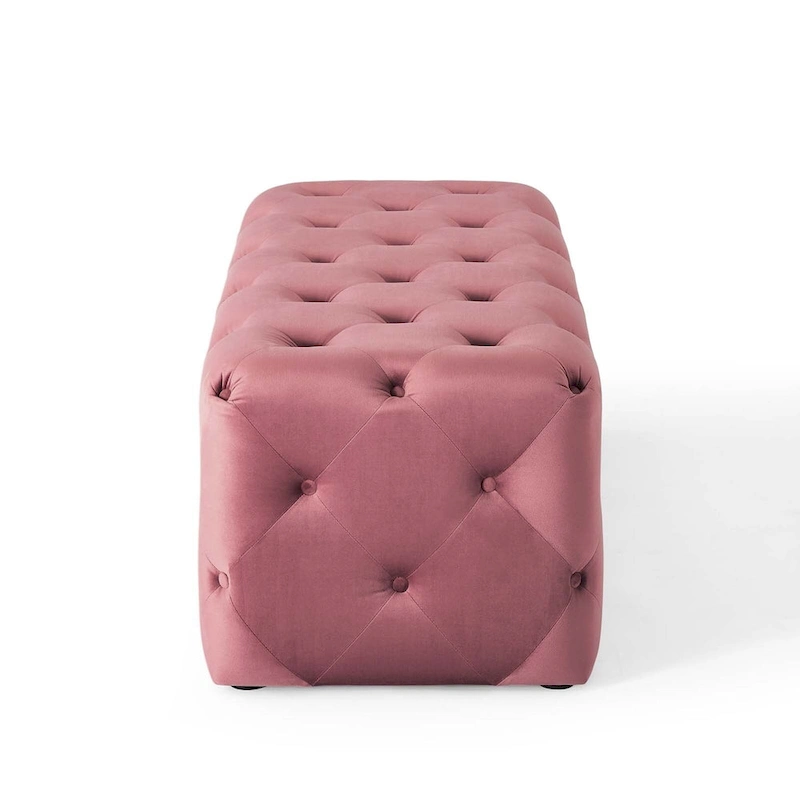Carson Carrington Ullervad 48-inch Button Tufted Entryway Velvet Bench