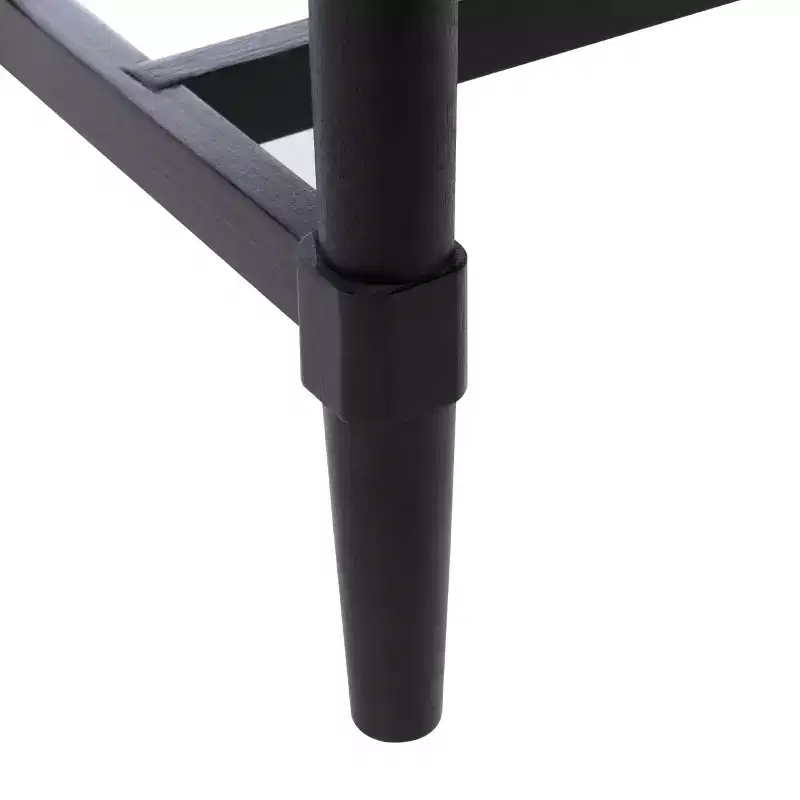 2-Drawer Console Table Pine Frame Transitional Style