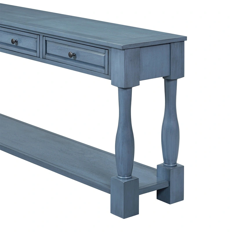 Merax 64 Long Extra-thick Console Table with Drawers and Shelf