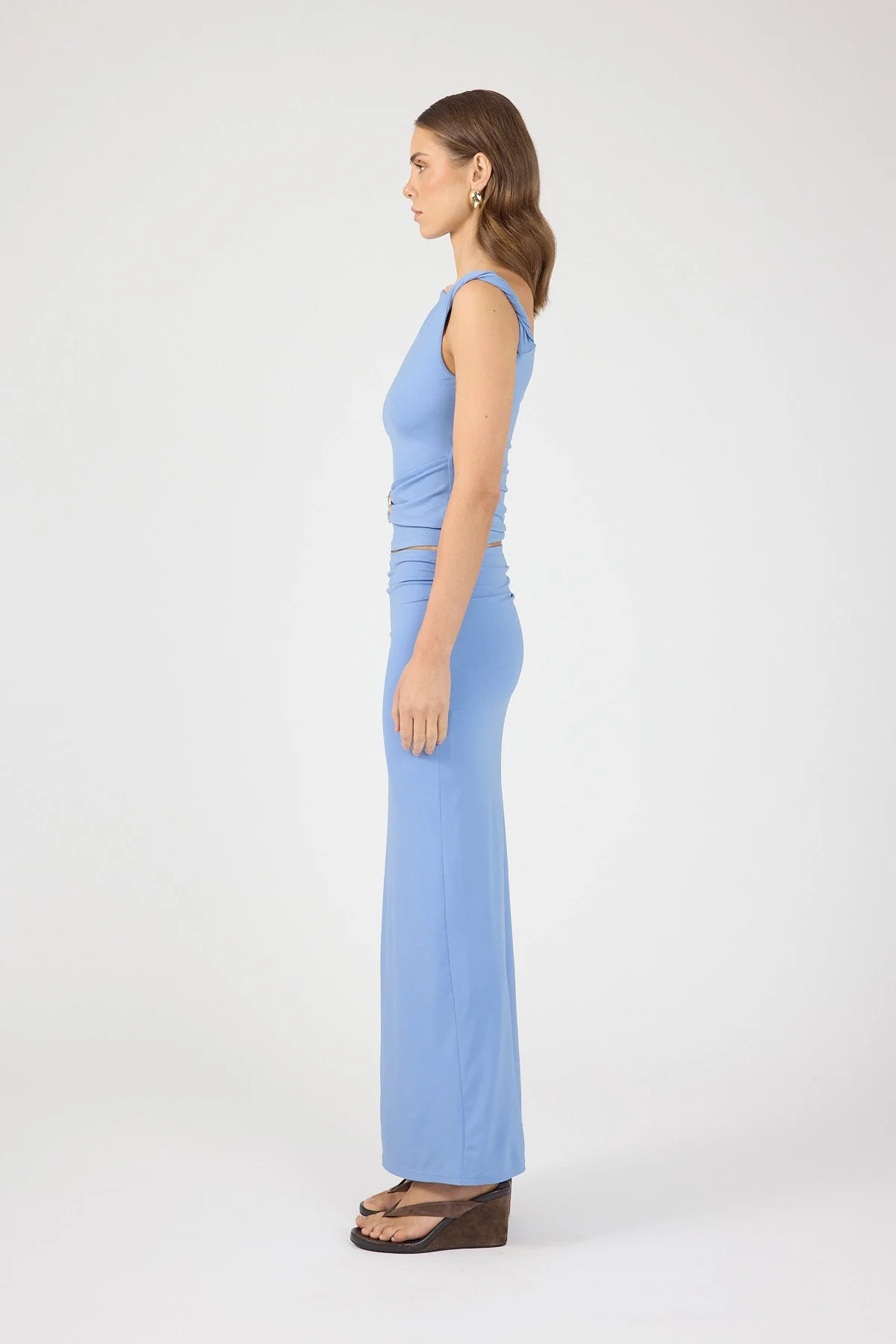 Maxi Skirt Periwinkle Blue