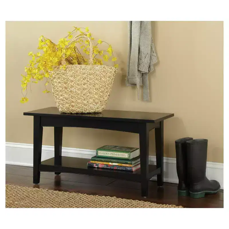 Cottage Bench with Shelf - Alaterre