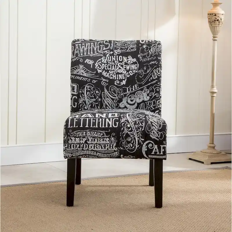The Curated Nomad Pavilion Upholstered Armless Accent Slipper Chair