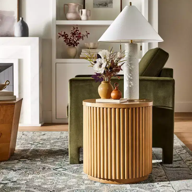 Dowel Side Table Natural - Threshold™ designed with Studio McGee Fully Assembled