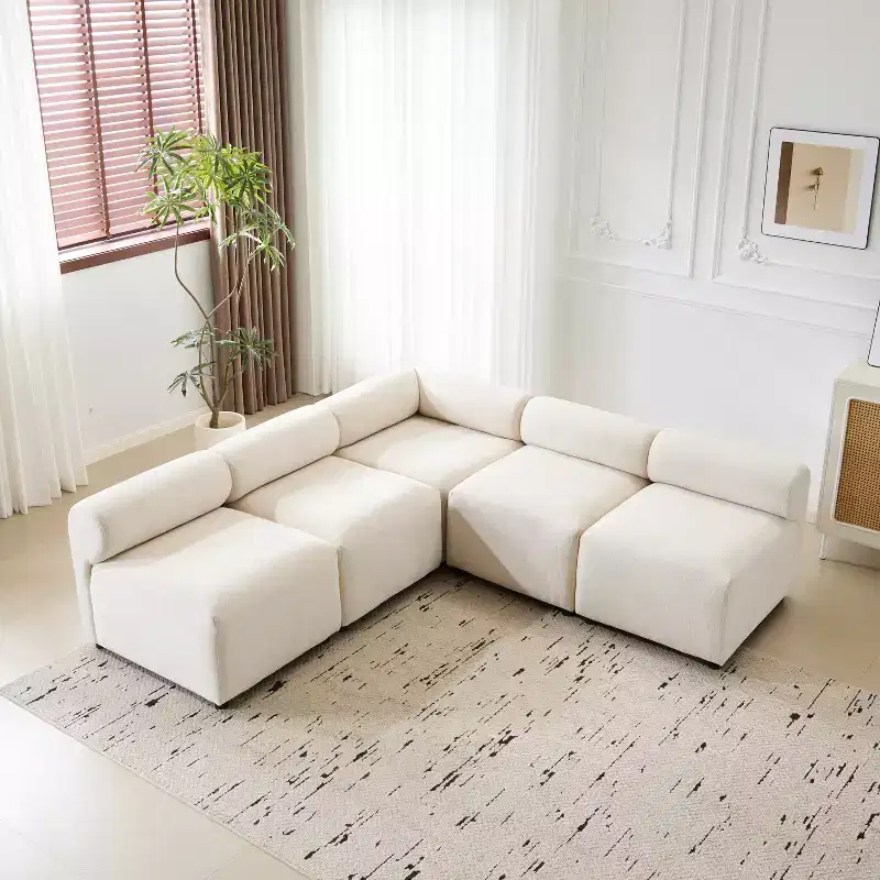 Christopher Knight Home Fermin Modern 5 Piece Modular Sectional Sofa with Rround Back