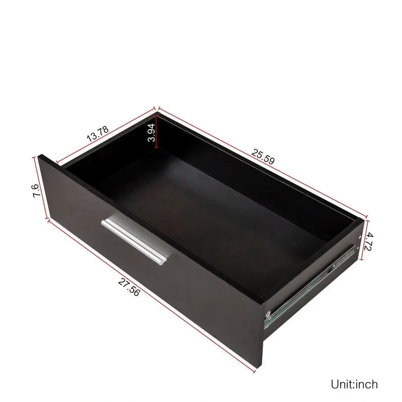 Space-saving 8-Drawer Double Dresser