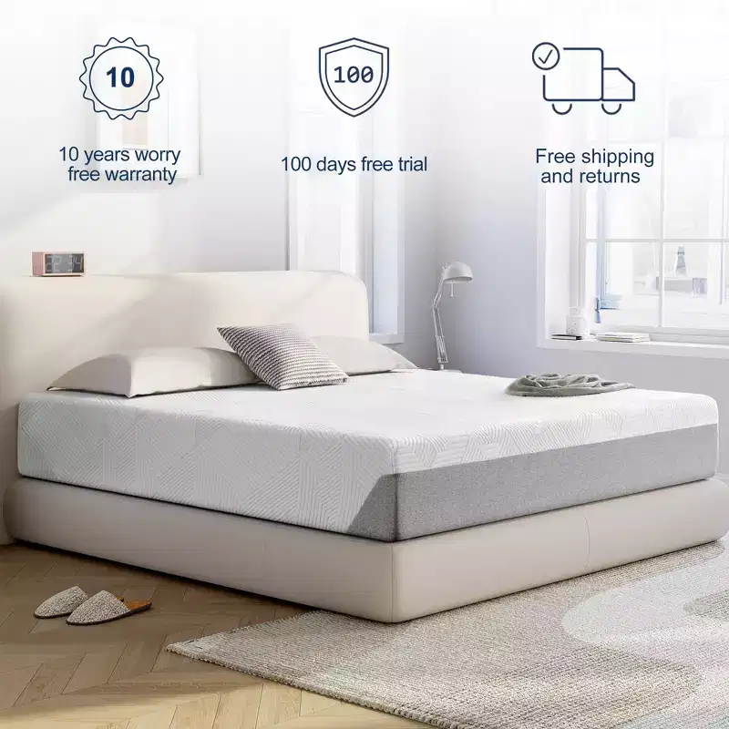 Wuleitex mattress 10 inch, Memory foam mattress, used for cool night sleep and decompression foam mattress