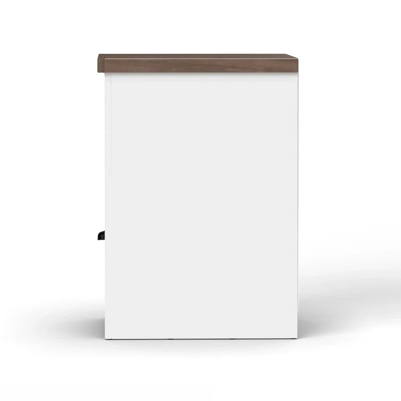 Modern Farmhouse 22 inch 1-drawer file, No Assembly Required, Two-Tone Finish