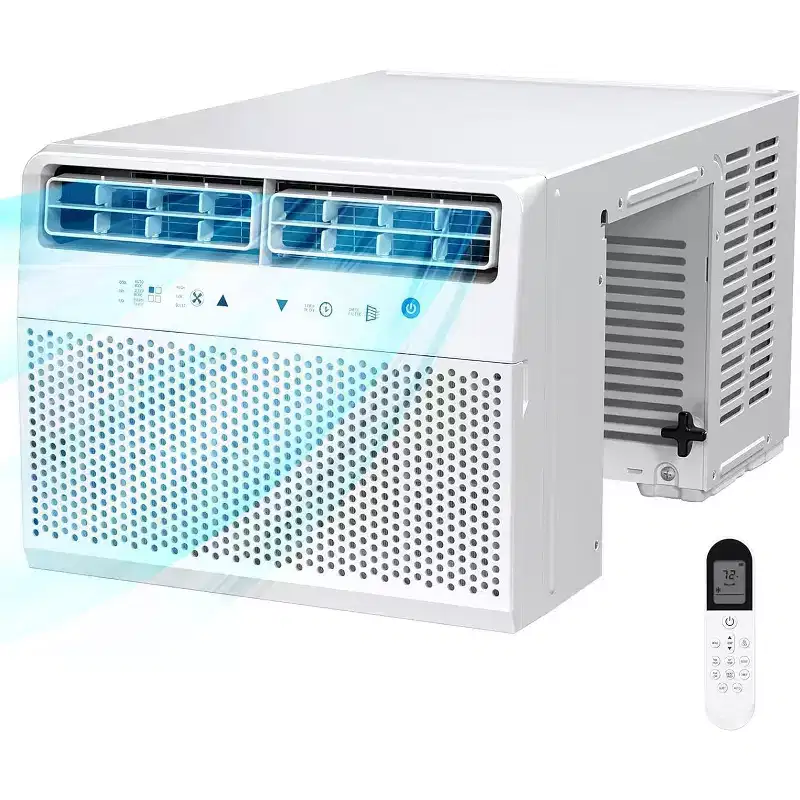 ZAFRO 12,000 BTU U-Shaped Air Conditioner Window Unit Cools up to 550 Sq.ft, Ultra Quiet Window Air Conditioner with Full Window View