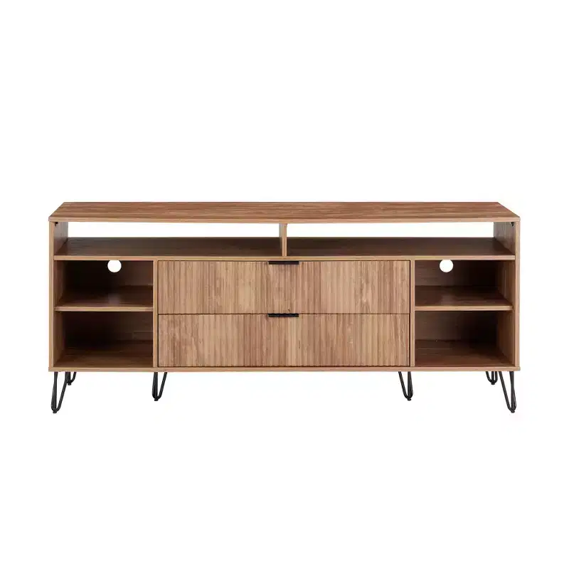 Manhattan Comfort 63" Dumbo TV Stand for TVs up to 60" Golden Brown