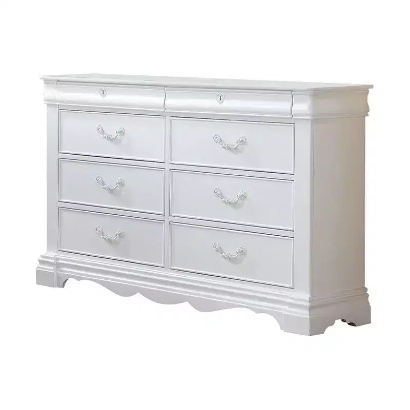 Acme Furniture 56" Estrella Dresser White Finish