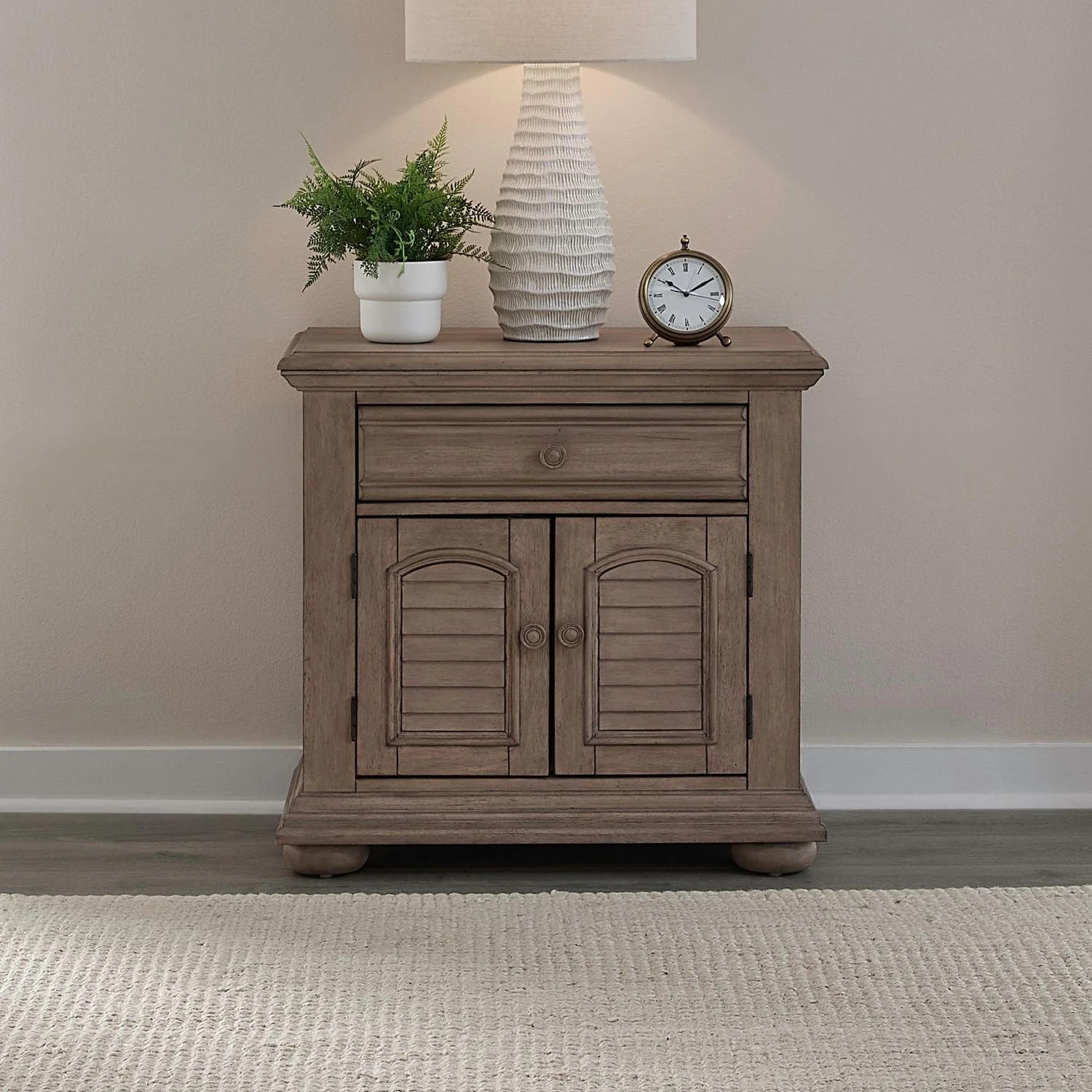 Nightstands d nights d Nightstands d Oyster White 31.0W x 18.0D x 29.5H 77.0 lb NightstandS d 31.0W x