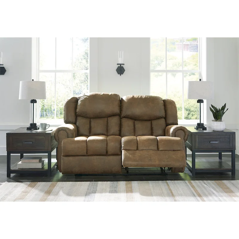 Boothbay Brown Reclining Loveseat - 75W x 42D x 47H