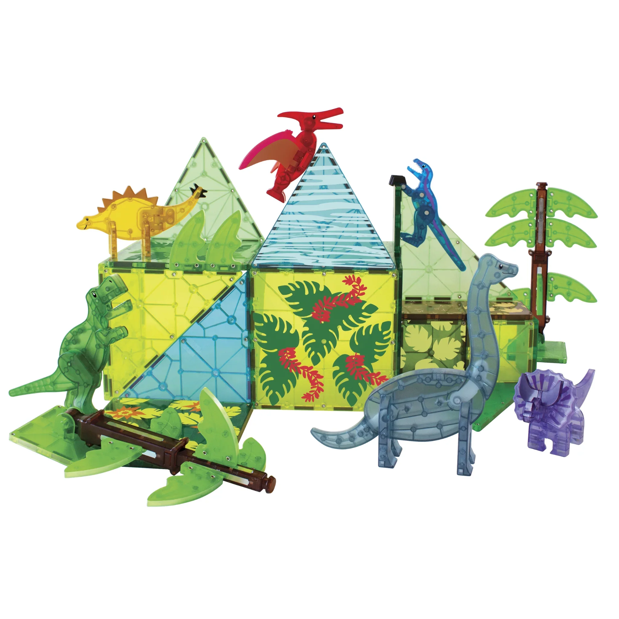 Dino World XL Magnetic Tiles