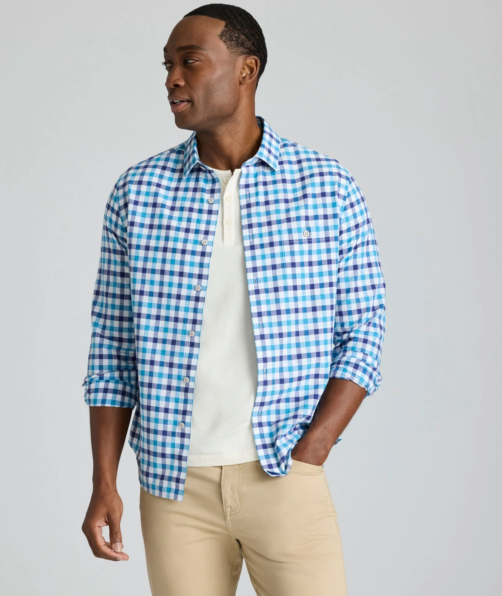 Cotton-Linen Dress Shirt